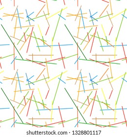 Geometric Lines Seamless Pattern, Line Seamless Pattern Vector Art Illustration