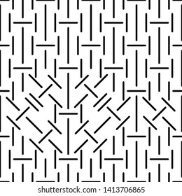 Geometric Lines Seamless Pattern, Line Seamless Pattern Vector Art Illustration