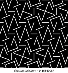 Geometric Lines Seamless Pattern, Line Seamless Pattern Vector Art Illustration