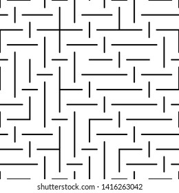 Geometric Lines Seamless Pattern, Line Seamless Pattern Vector Art Illustration