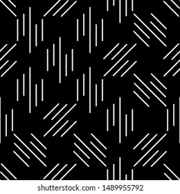 Geometric Lines Seamless Pattern, Line Seamless Pattern Vector Art Illustration