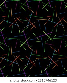 Geometric Lines Seamless Pattern, Line Seamless Pattern Vector Art Illustration