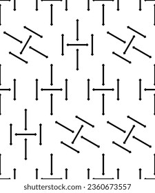 Geometric Lines Seamless Pattern, Line Seamless Pattern Vector Art Illustration