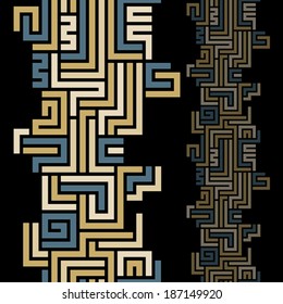 Geometric lines seamless vector abstract background with vertical elements, vector design.