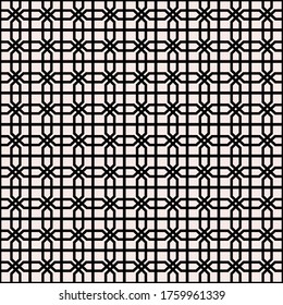 Geometric Lines and Shapes for Background Vector Seamless Pattern