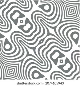 Geometric lines stripes.Optical illusion zigzag effect. Geometric tile in op art. Futuristic and vibrant design, Illusive vector background.curve stripes, eps 10.