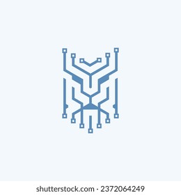 Plantilla de logotipo de la cara de león geométrica