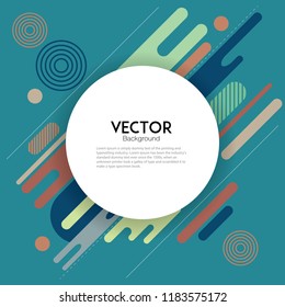 Geometric liquid shape background with banner.
