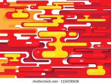 Geometric Liquid Shape Red tone Abstract Background
