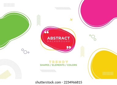 Geometric and Liquid Shapes Abstract Background Design With Modern Looks