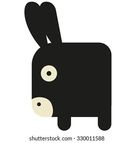 geometric little donkey