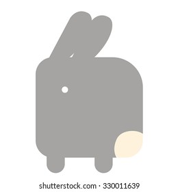 geometric little rabbit
