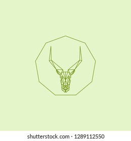 Geometric logo of deer