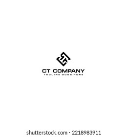 Geometric logo design with abstract shape for modern business branding and corporate identity monochrome graphic element