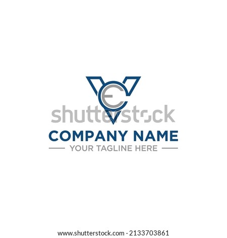 Geometric logo design with circular and triangular elements vector