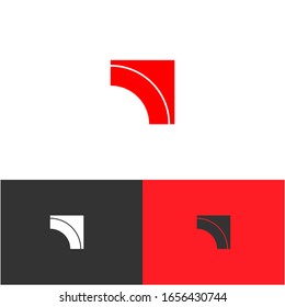 Geometric logo design concept. Residential logomark illustration. Can representing tech, home, architect, agency.