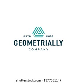 Geometric logo design concept. Universal geometric design.