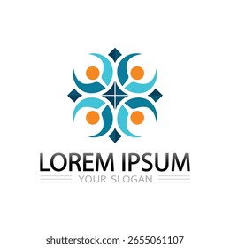 Design de logotipo geométrico com silhueta humana abstrata e símbolo de forma conceitual