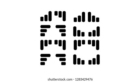 Geometric logo design on a white background