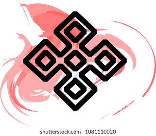 geometric logo with gentle background