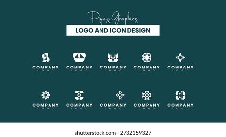 Geometric Logo Pack for Tech Branding
