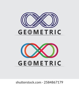 Geometric logo stock icon illustration and business logo design