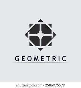 Geometric logo stock icon illustration and business logo design