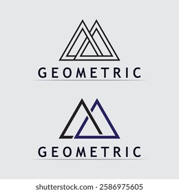 Geometric logo stock icon illustration and business logo design