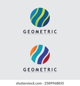 Geometric logo stock icon illustration and business logo design