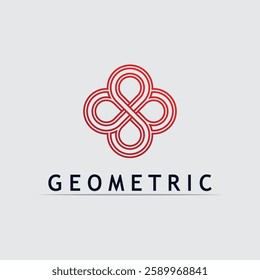 Geometric logo stock icon illustration and business logo design