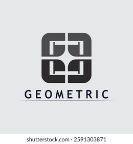 Geometric logo stock icon illustration and business logo design