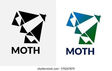 Geometric logo store "Moth"