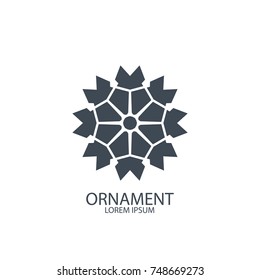 Geometric logo or symbol for decoration, vector illustration