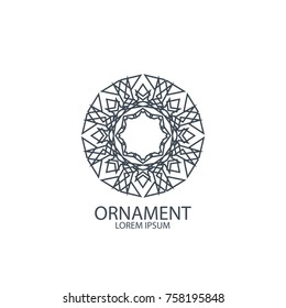 Geometric logo or symbol for decoration, vector illustration