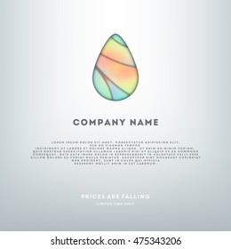 Plantilla de logotipo geométrico. 