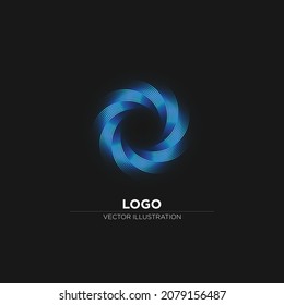 Plantilla de logotipo geométrico, vector de elemento abstracto