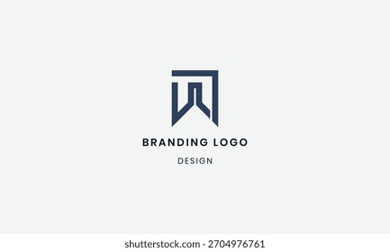 Plantilla geométrica del logotipo con las líneas limpias