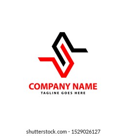 Geometric Logo Template. Creative abstract geometric business icons in modern flat style.