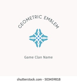 Geometric logo template. Vector modern symbol or emblem