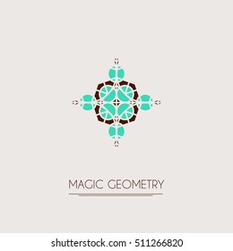 Geometric logo template. Vector modern symbol or emblem