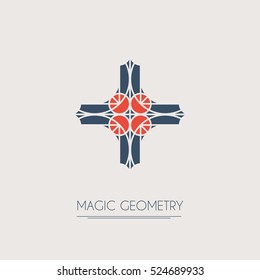 Geometric logo template. Vector modern symbol or emblem