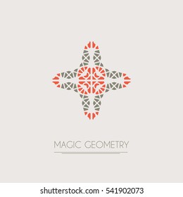 Geometric logo template. Vector modern symbol or emblem