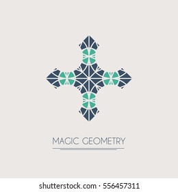 Geometric logo template. Vector modern symbol or emblem