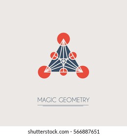 Geometric logo template. Vector modern symbol or emblem