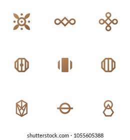 Geometric Logo Template for your company, app, or UI. Vectror Illustration, EPS 10
