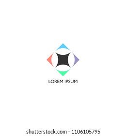 Geometric logo. Vector illustration. Eps 10