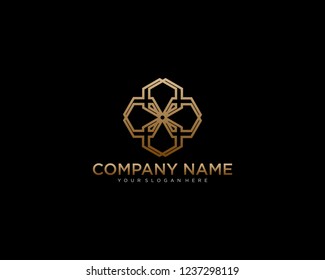 geometric logo vector template