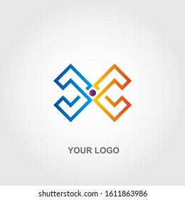 geometric logo vector template design