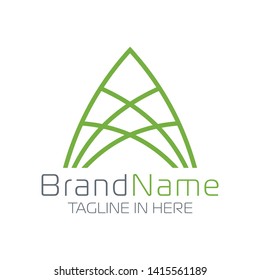 Geometric logos formed with simple lines