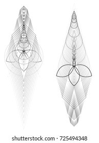 geometric,  lotus